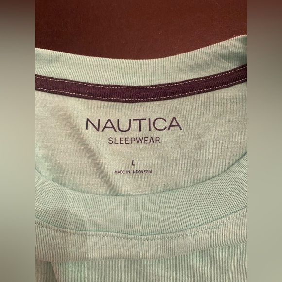 Nautica Men’s Loungewear Crewneck Short-Sleeve Sleep Shirt Size Large NWOT - Picture 4 of 5